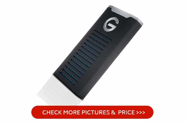 G-Technology 2TB G-DRIVE mobile SSD Durable USB drive for MacBook