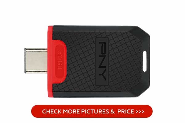 PNY Elite 512GB USB 3.1 Gen 1 Type-C Flash Drive for Laptops