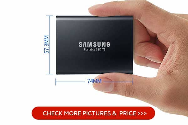 SAMSUNG T5 Portable SSD 2TB thumb drive SSD for MacBook