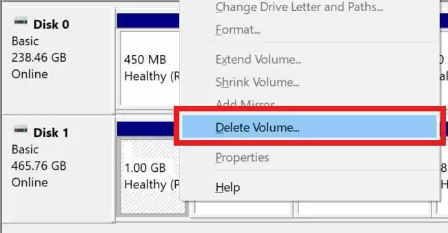 format ps4 hdd delete volume win disk management