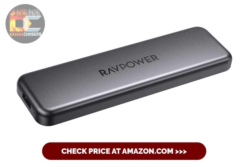RAVPower Portable External SSD Pro, 1TB Hard Drive with 540MBs