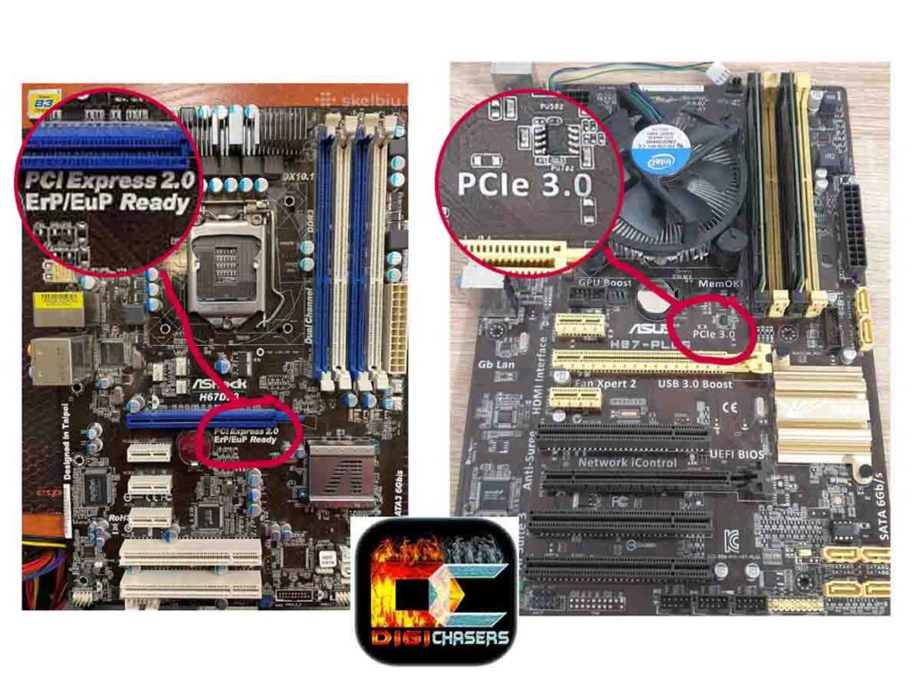 how to check PCIe version on MB