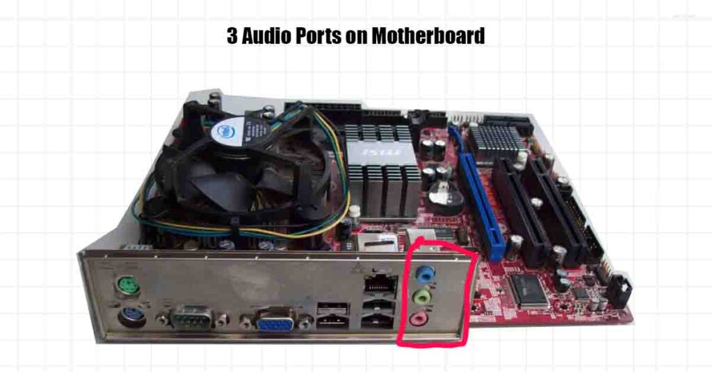 3 Audio Ports on Motherboard