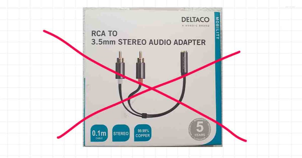 rca to stereo audio adapter