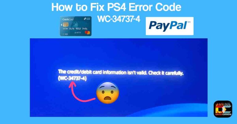 how to fix WC-34737-4
