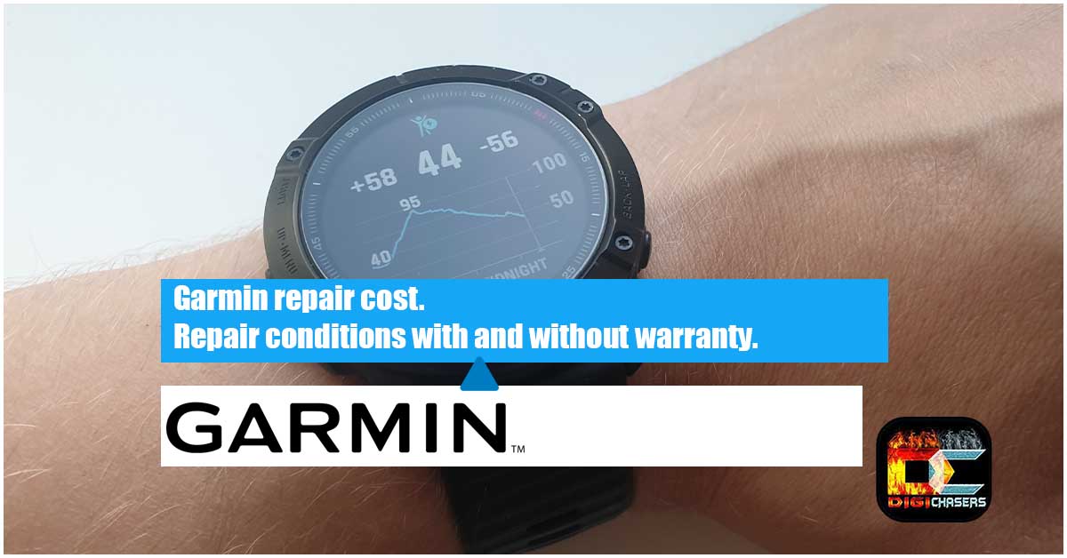 Garmin repair cost. Repair conditions with and without warranty.