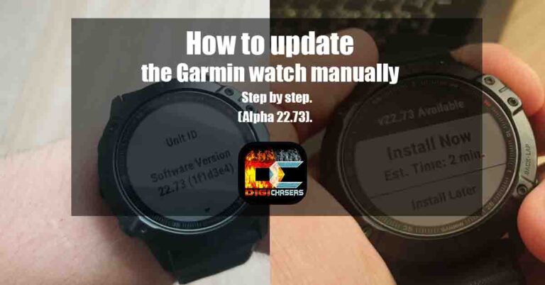 How to update the Garmin watch manually (Alpha 22.73) featured
