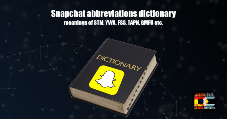 Snapchat abbreviations dictionary