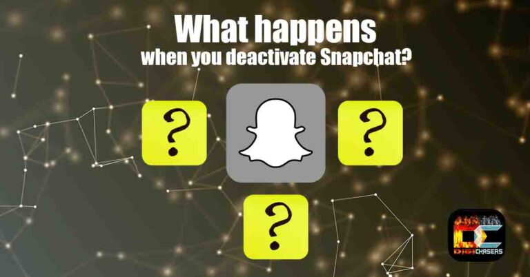 What happens when you deactivate Snapchat