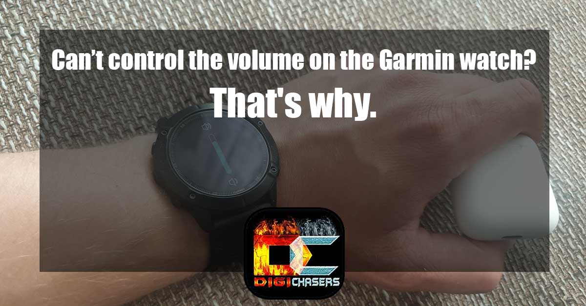 can't control volume garmin