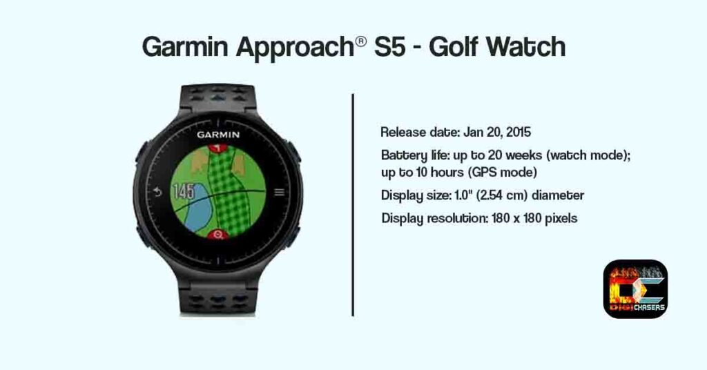 Garmin Approach S5 release date and battery life