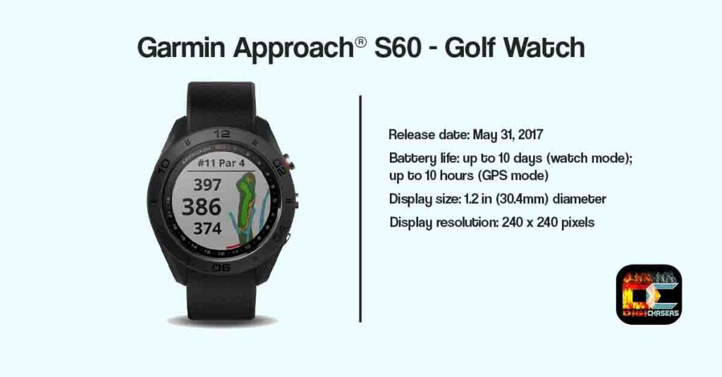 Garmin Approach S60 release date and battery life