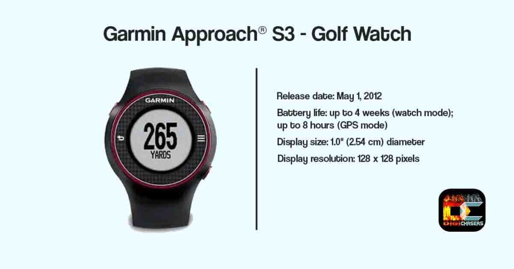 Garmin Approach S3 release date and battery life