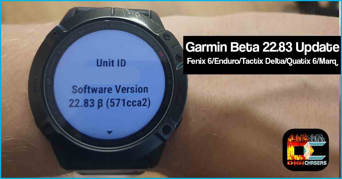 Garmin Beta 22.83 Update for Fenix 6 Enduro Tactix Delta Quatix 6 Marq