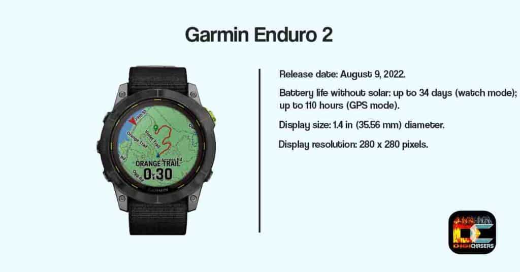 Garmin Enduro 2 release date and battery life