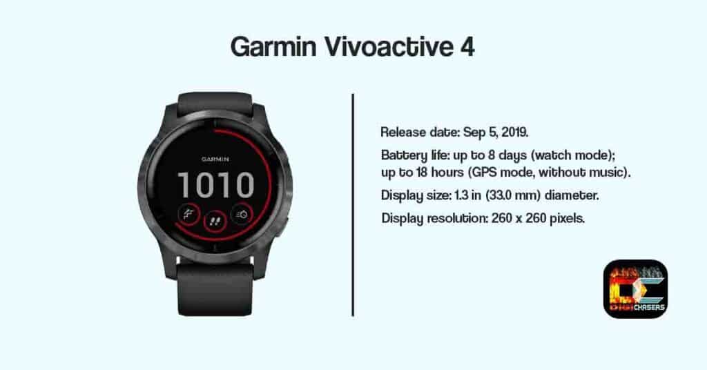 Garmin Vivoactive 4 release date and battery life 