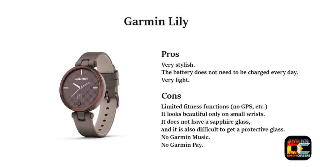 Garmin Lily pros and cons