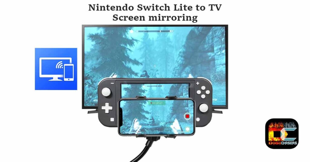 Nintendo Switch Lite to TV screen mirroring