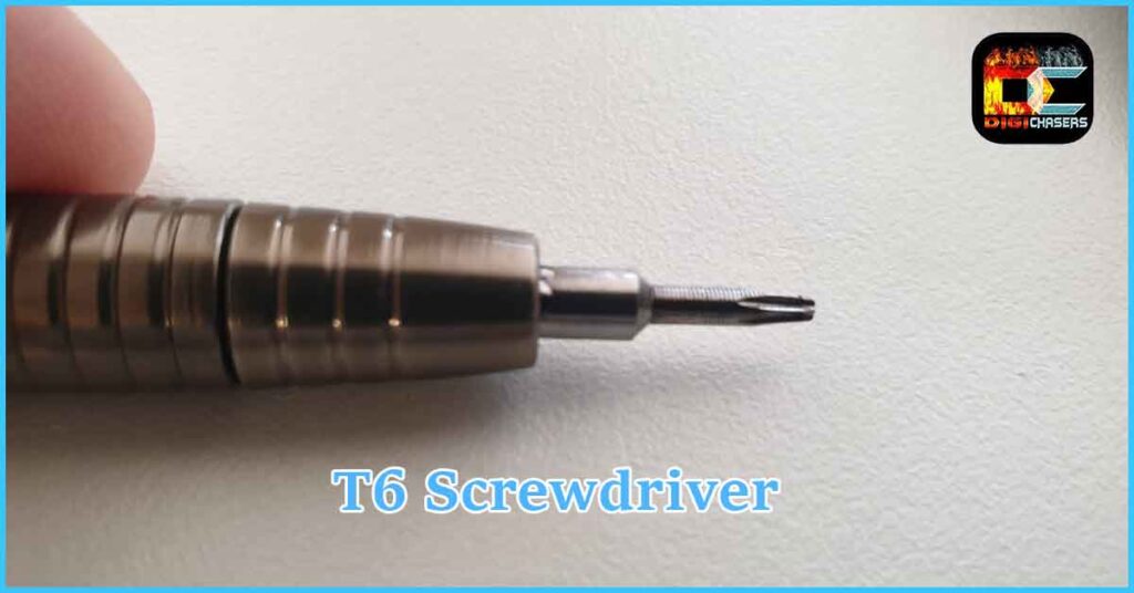 T6 Screwdriver to unscrew Garmin back cover