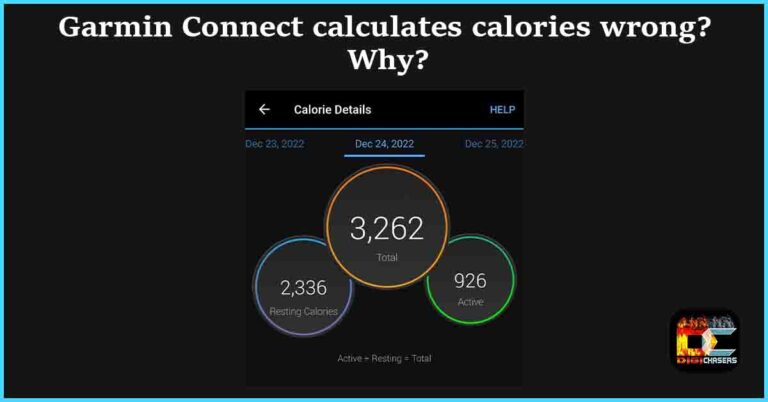 Garmin Connect calculates calories wrong