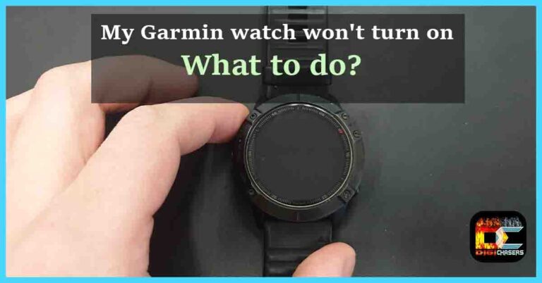 My Garmin watch won't turn on