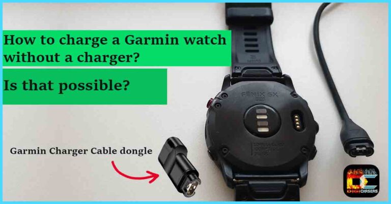 how to charge garmin watch without charger