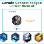 Garmin Connect badges featured