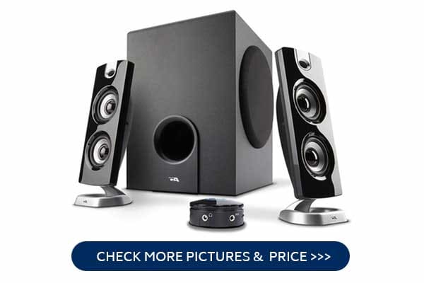 Cyber Acoustics CA-3602FFP 2.1 gaming Speaker Sound System with Subwoofer