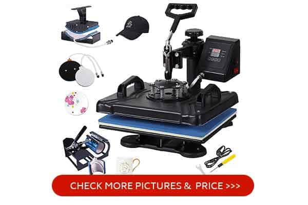 SURPCOS Heat Press Machine 5 in 1 Heat Transfer Machine