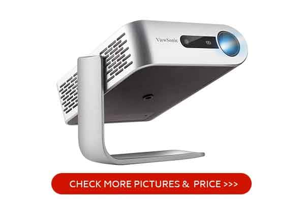 ViewSonic M1+ Portable Smart Wi-Fi Projector with Dual Harman Kardon Bluetooth Speakers