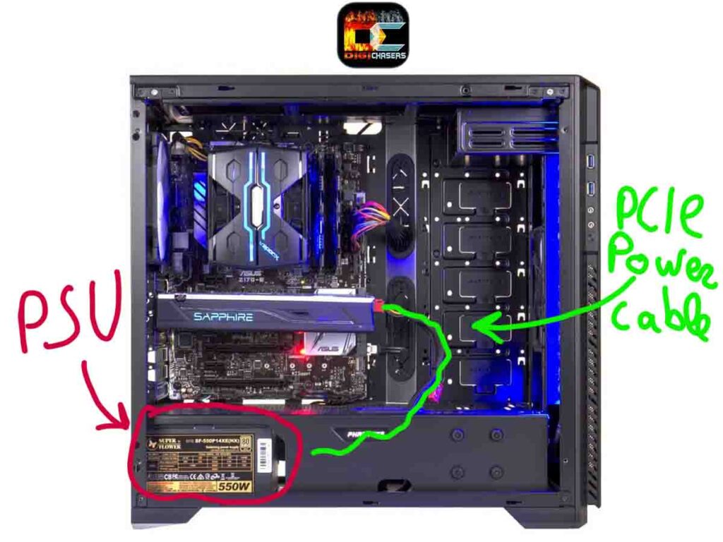 what PCIE power cable looks like