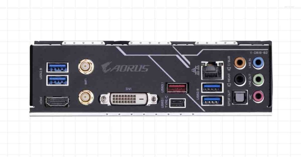 Aorus b450 PRO back ports