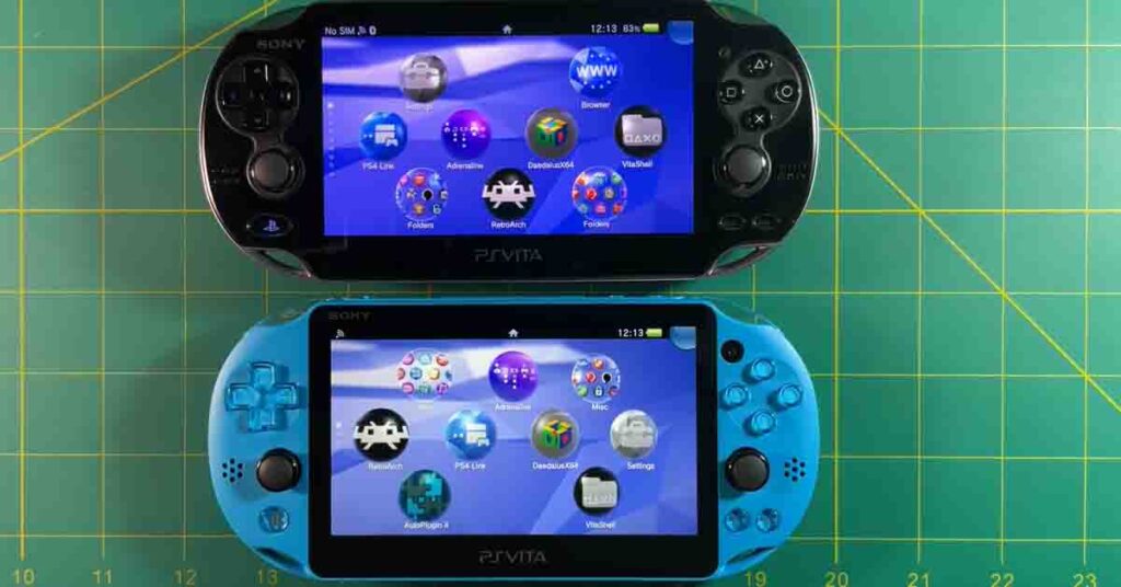 PS Vita 1000 vs PS Vita 2000 colour comparison