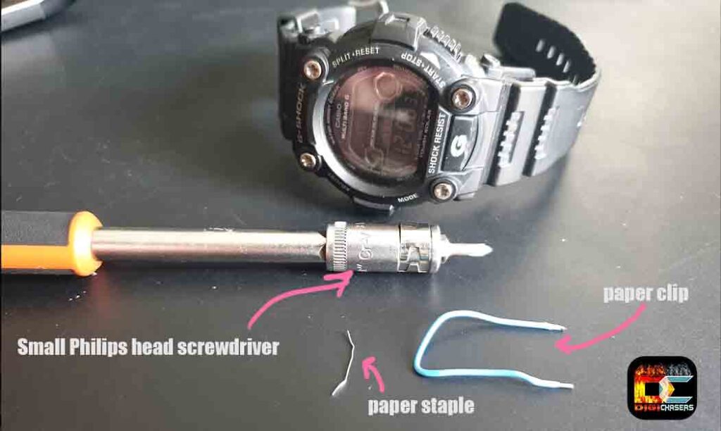 casio g shock battery change