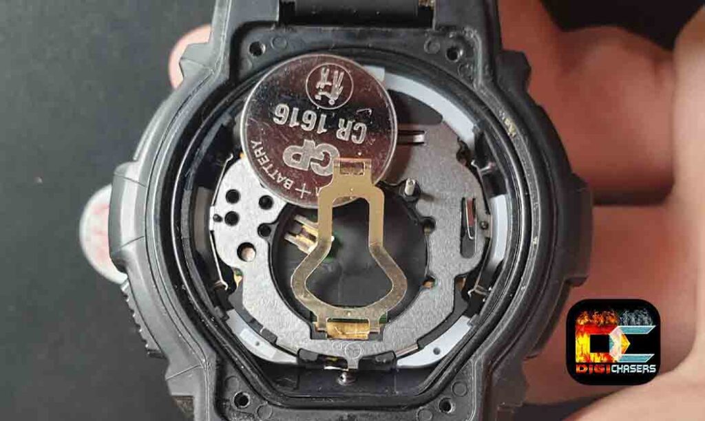 casio g shock battery change open mechanism taking out battery