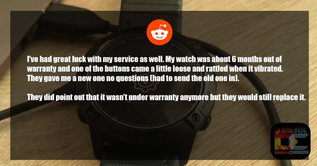 without warranty garmin watch