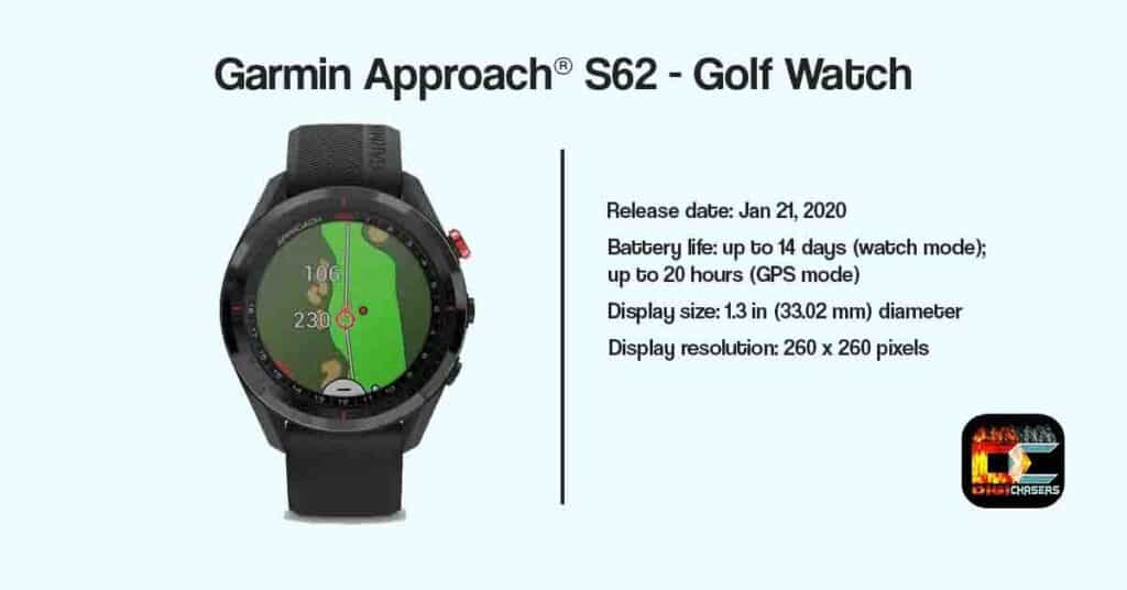 Garmin Approach S62 release date and battery life