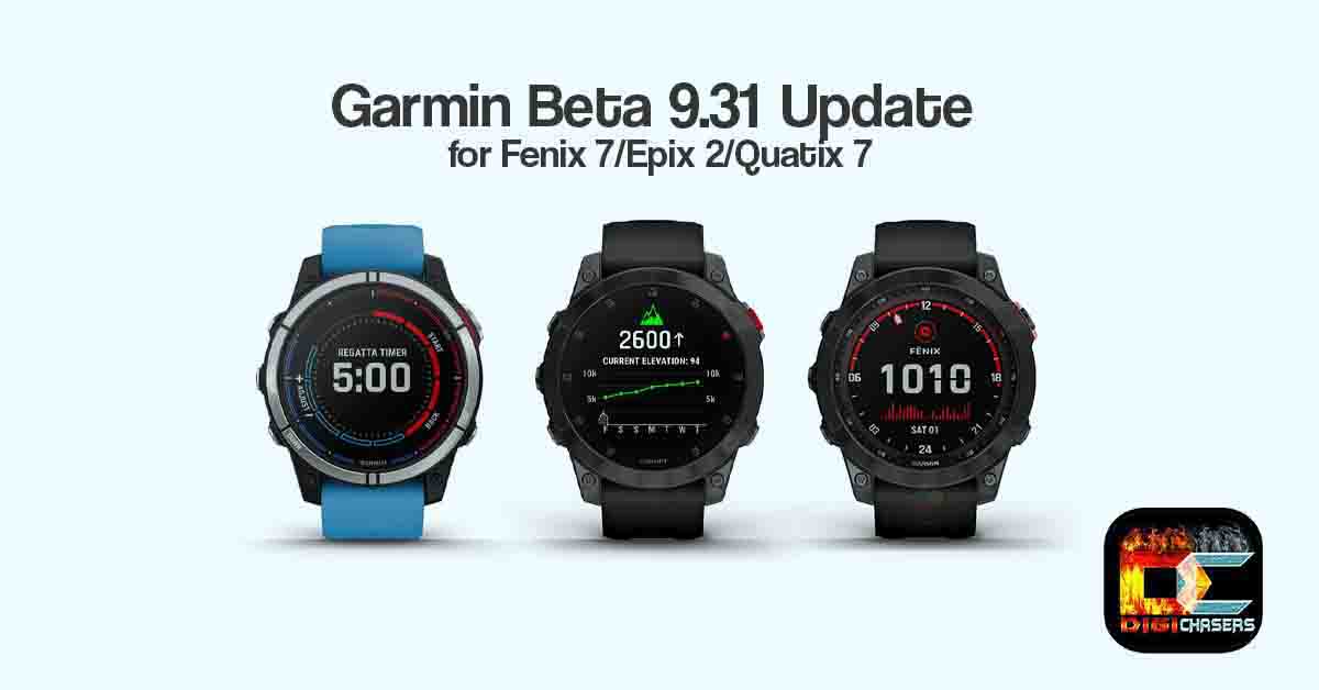 Garmin Beta 9.31 Update for Fenix