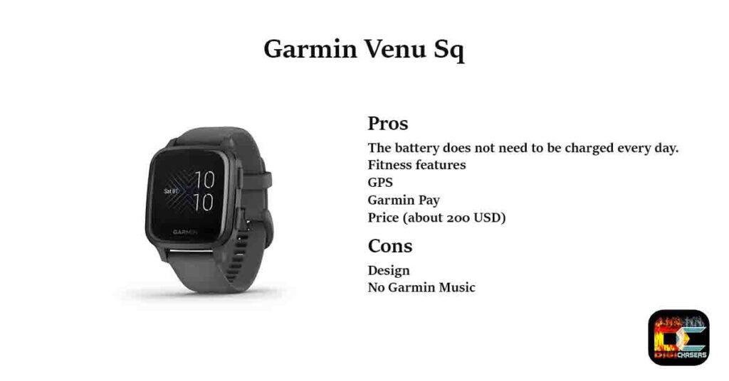 garmin venu sq pros and cons