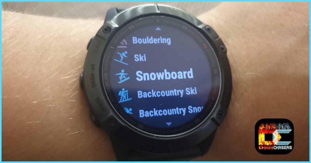 Garmin Alpha version snowboarding