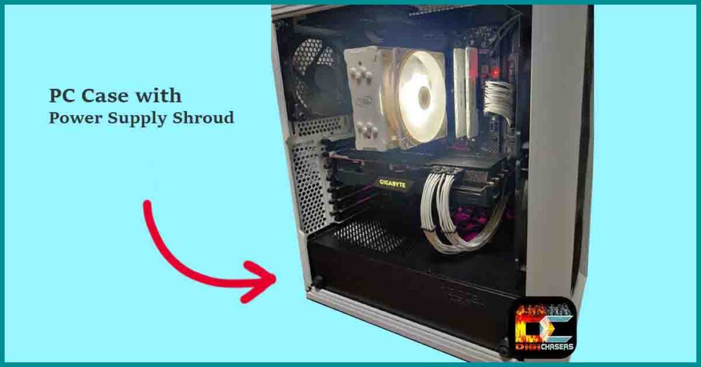 PC with PSU Shroud