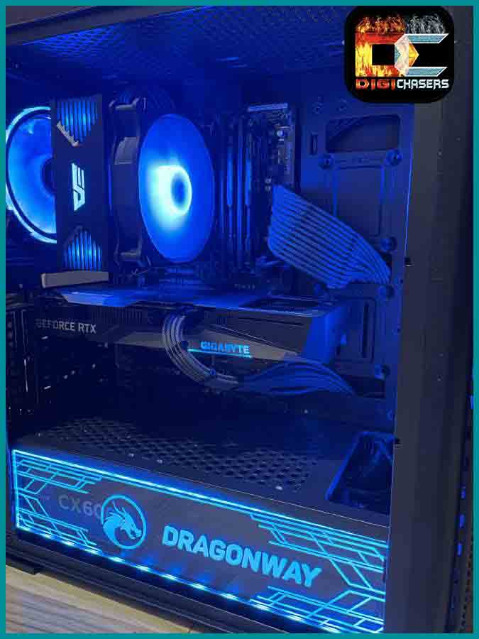 PC with RGB PSU Shroud