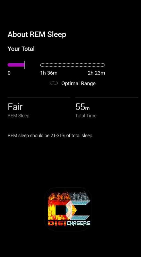 garmin sleep score REM